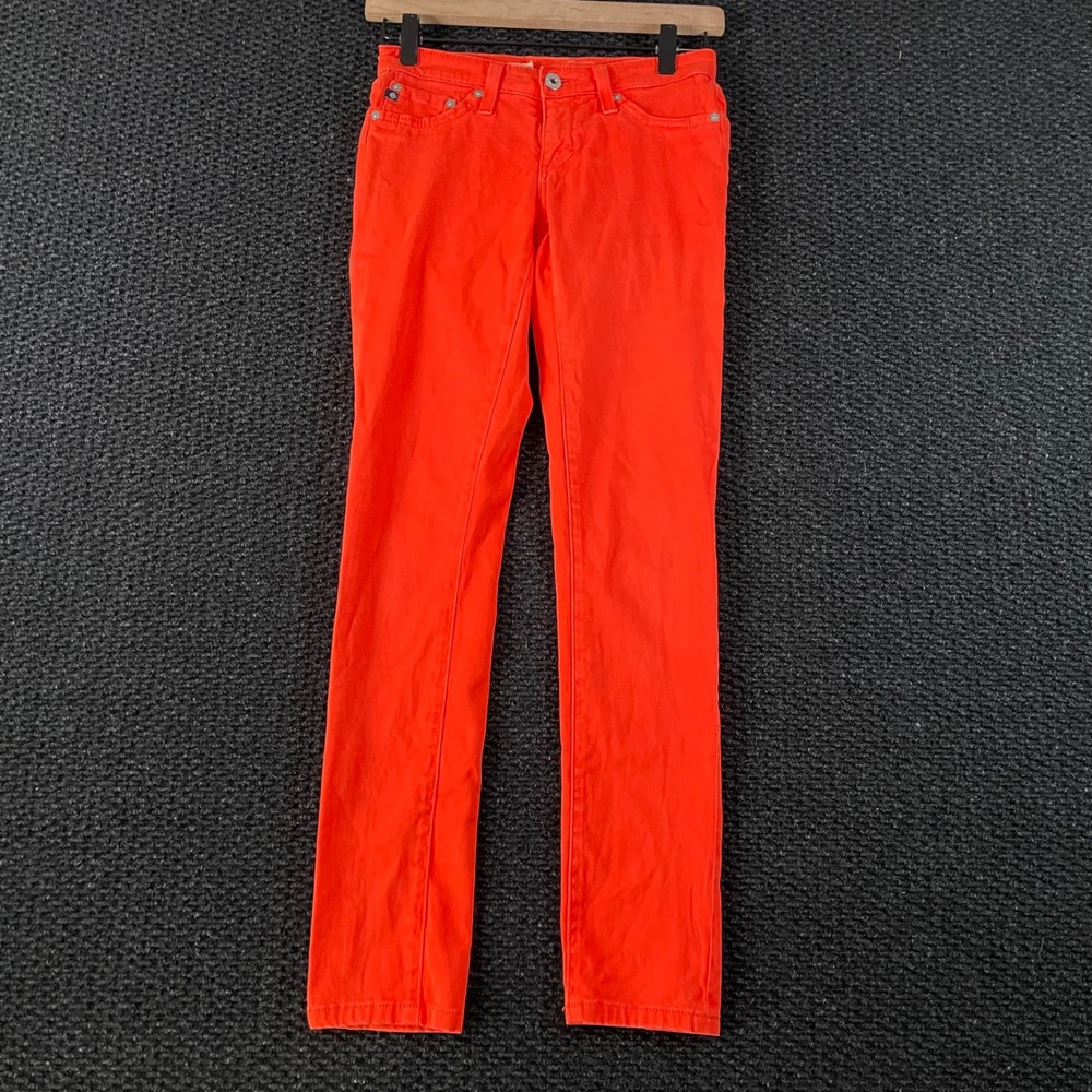 AG Adriano Goldschmied‎ The Legging Super Skinny Bright Orange Jeans Women 24R